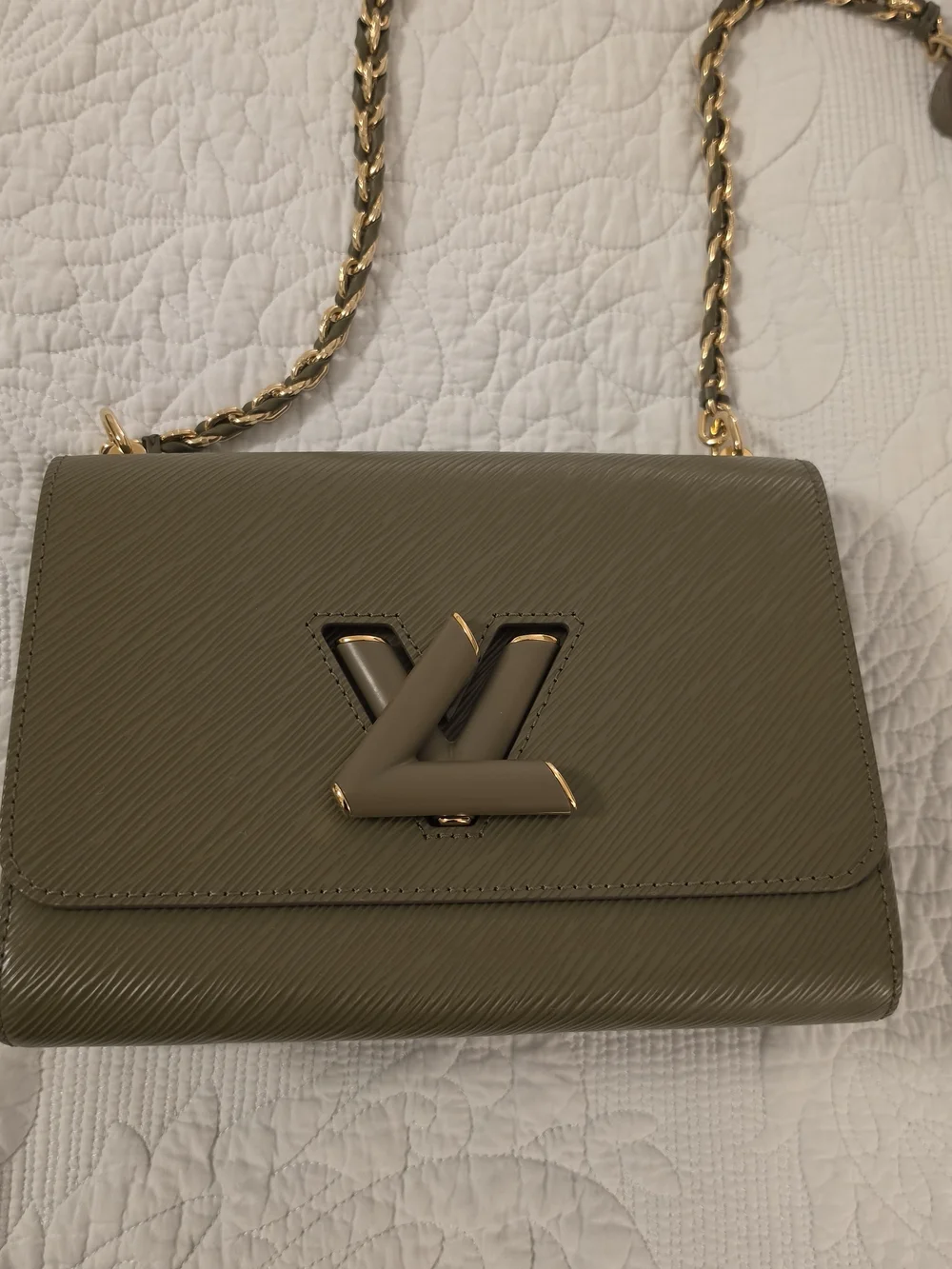 Louis Vuitton Twist Epi Mm Khaki Bag